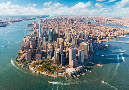 Clementoni 32080 Jigsaw Collection-Lower 2000 Pieces-Puzzle for Adults 14-99 Years, Gift for Men/Women, City, Manhattan, Made in Italy, Multicolor