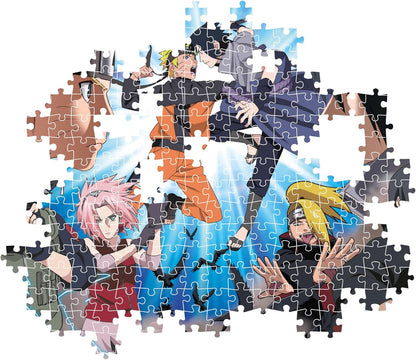 Clementoni Naruto Anime-Puzzle De 500 Piezas, Rompecabezas Adultos, Entretenimento, 35517
