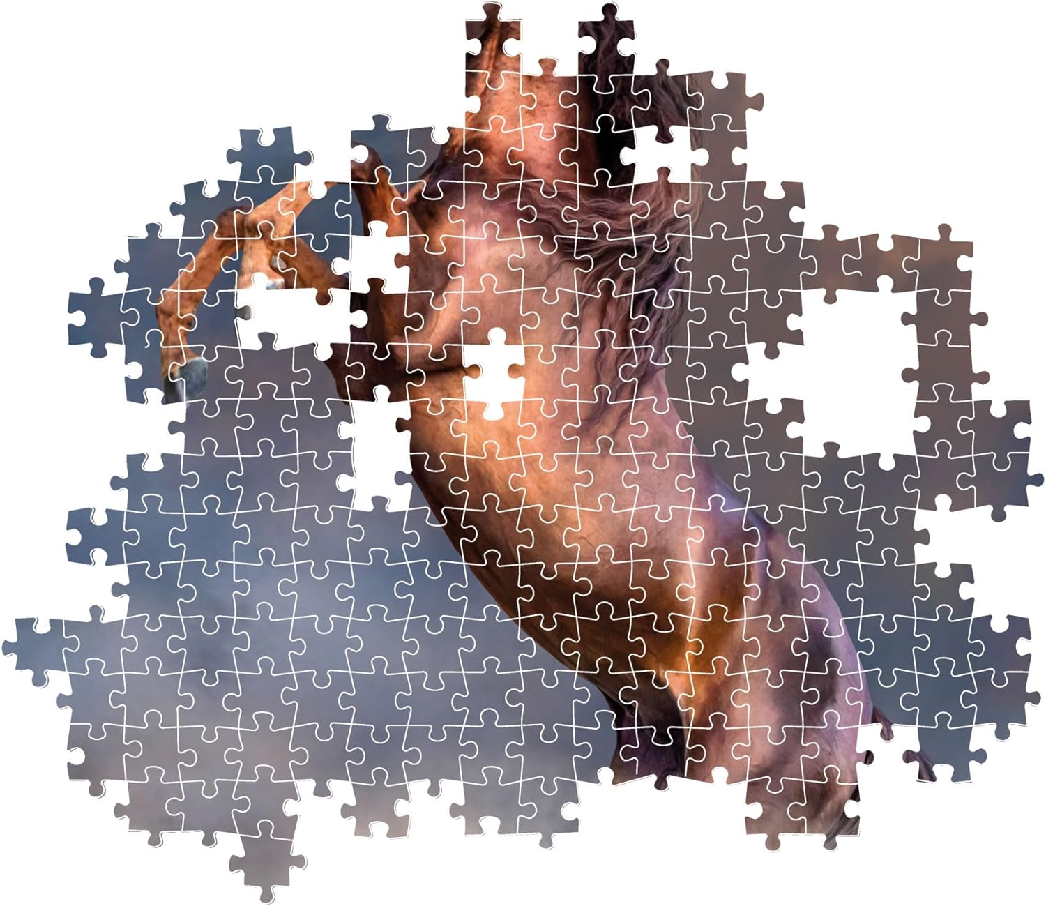 Clementoni 35521 Jigsaw Collection-Wild Red Stallion 500 Pieces-Puzzle for Adults 14-99 Years, Gift for Men/Women, Animal, Realistic, Made in Italy, Multicolor