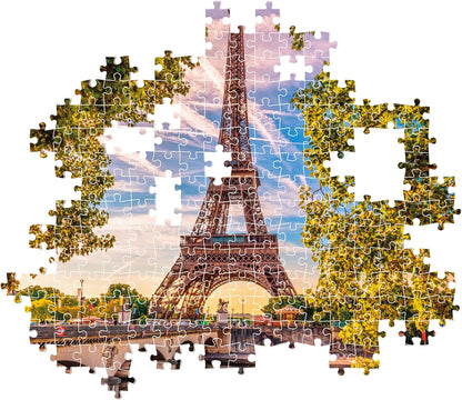 Clementoni 35524 Jigsaw Collection-Along The Seine 500 Pieces-Puzzle for Adults 14-99 Years, Gift for Men/Women, City, Paris, France, Made in Italy, Multicolor