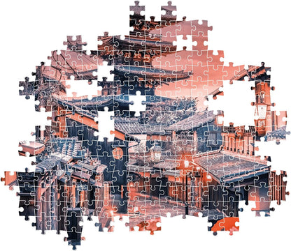 Clementoni Jigsaw Puzzle Collection - Evening In Kyoto 500 Pieces - Puzzle For Adults 14-99 Years, Gift For Men/Women, City, Japan, Kyoto, Made In Italy, 35525