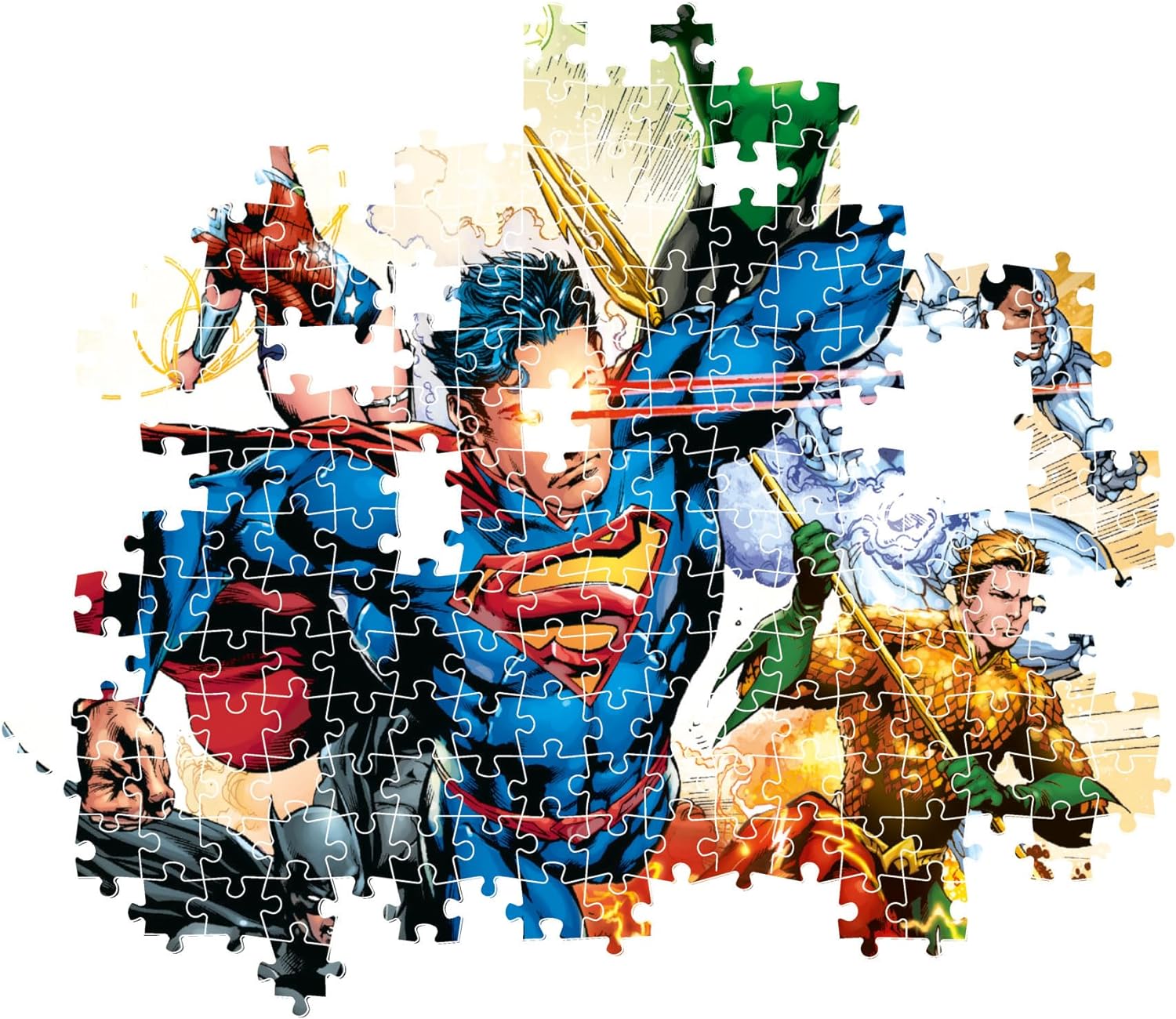 Clementoni- Dc Comics Comics-500 Pezzi, Poster Incluso, Puzzle Supereroi, Divertimento per Adulti, Made in Italy, 35531, Multicolore, Clementoni-35531