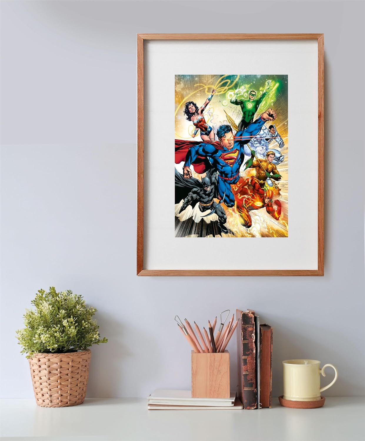 Clementoni- Dc Comics Comics-500 Pezzi, Poster Incluso, Puzzle Supereroi, Divertimento per Adulti, Made in Italy, 35531, Multicolore, Clementoni-35531