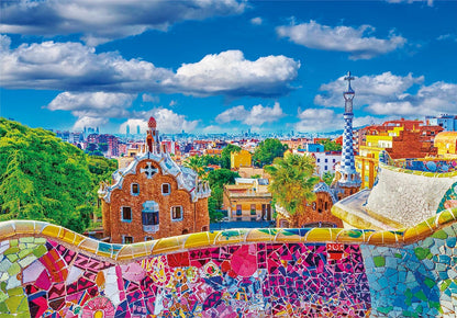 Clementoni 39744 Collection Park Güell, Barcelona 1000 Pieces, Jigsaw Puzzle for Adults-Made in Italy, Multi-Coloured