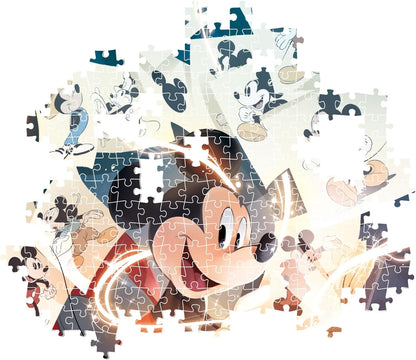 Clementoni 39811 Disney Jigsaw Mickey Mouse 1000 Pieces-Puzzle for Adults 14-99 Years, Poster Included, Gift for Men/Women, Made in Italy, Multicolor