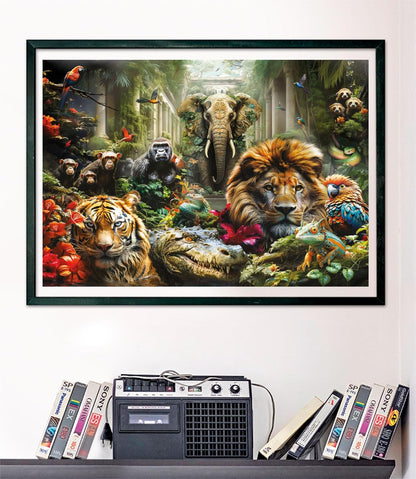 Clementoni 39824 Jigsaw Collection-Mystic Jungle 1000 Pieces-Puzzle for Adults 14-99 Years, Gift for Men/Women, Fantasy, Made in Italy, Multicolor