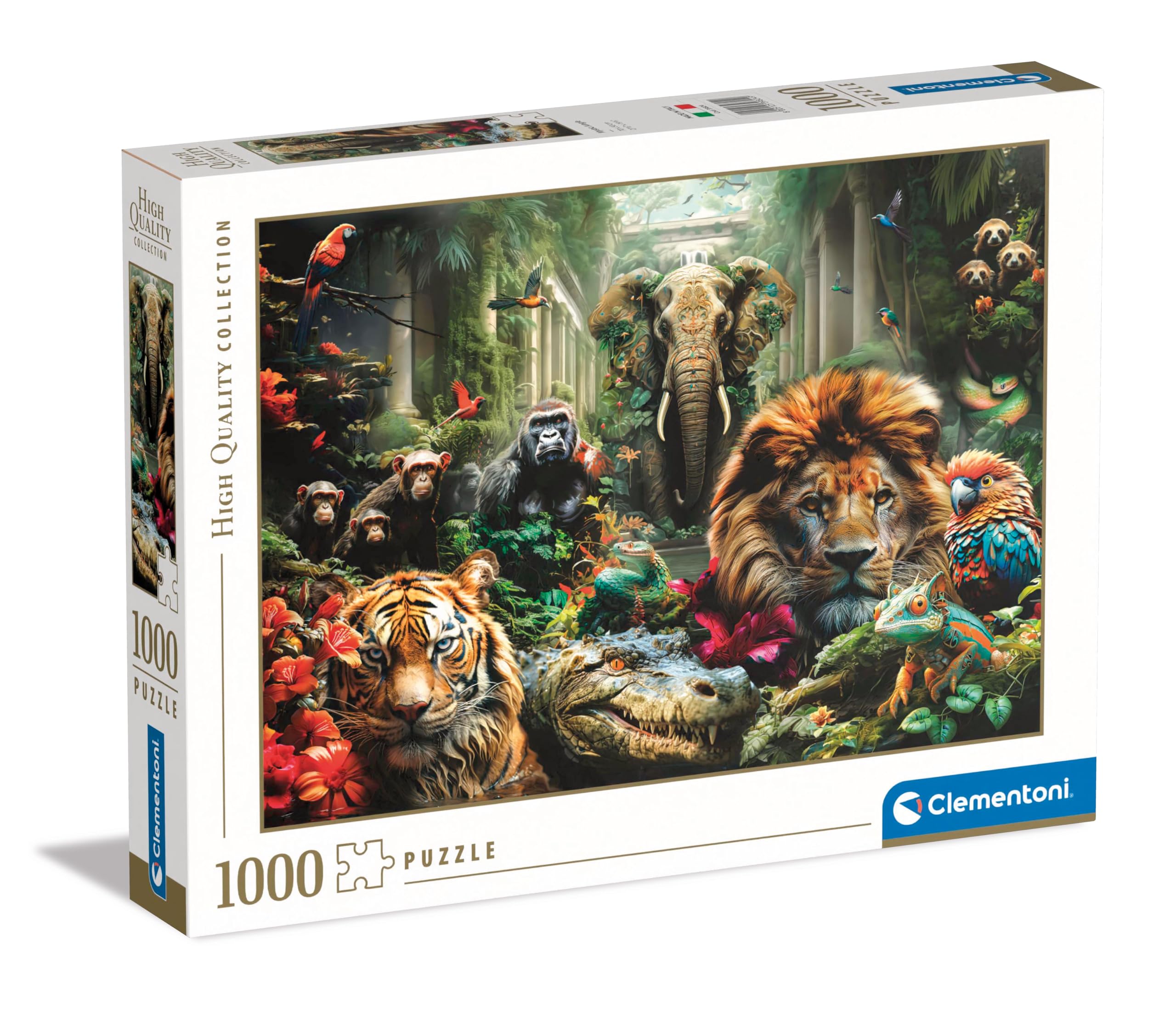 Clementoni 39824 Jigsaw Collection-Mystic Jungle 1000 Pieces-Puzzle for Adults 14-99 Years, Gift for Men/Women, Fantasy, Made in Italy, Multicolor