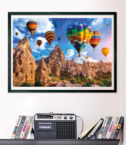 Clementoni 39825 Jigsaw Collection-Balloons in Cappadocia 1000 Pieces-Puzzle for Adults 14-99 Years, Gift for Men/Women, Landscape, Turkey, Made in Italy, Multicolor