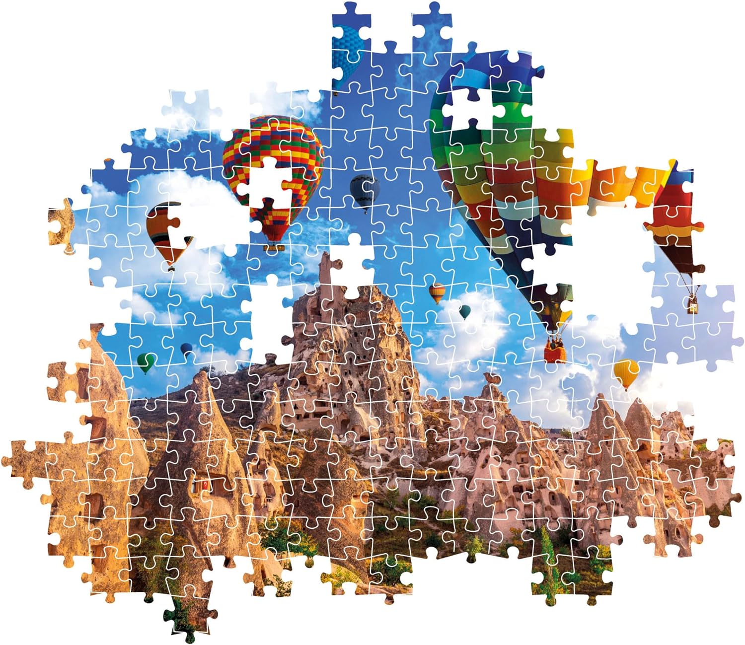 Clementoni 39825 Jigsaw Collection-Balloons in Cappadocia 1000 Pieces-Puzzle for Adults 14-99 Years, Gift for Men/Women, Landscape, Turkey, Made in Italy, Multicolor