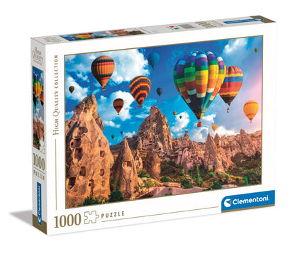 Clementoni 39825 Jigsaw Collection-Balloons in Cappadocia 1000 Pieces-Puzzle for Adults 14-99 Years, Gift for Men/Women, Landscape, Turkey, Made in Italy, Multicolor