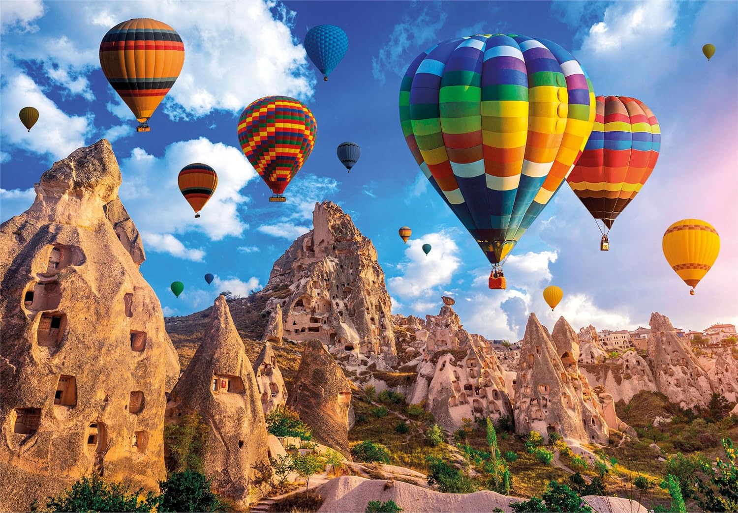 Clementoni 39825 Jigsaw Collection-Balloons in Cappadocia 1000 Pieces-Puzzle for Adults 14-99 Years, Gift for Men/Women, Landscape, Turkey, Made in Italy, Multicolor