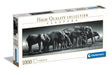 Clementoni 39836 Jigsaw Panorama Collection-Herd of Giants 1000 Pieces-Puzzle for Adults 14-99 Years, Gift for Men/Women, Animals, Made in Italy, Multicolor