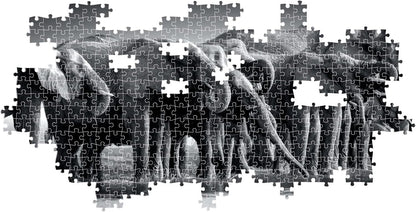 Clementoni 39836 Jigsaw Panorama Collection-Herd of Giants 1000 Pieces-Puzzle for Adults 14-99 Years, Gift for Men/Women, Animals, Made in Italy, Multicolor