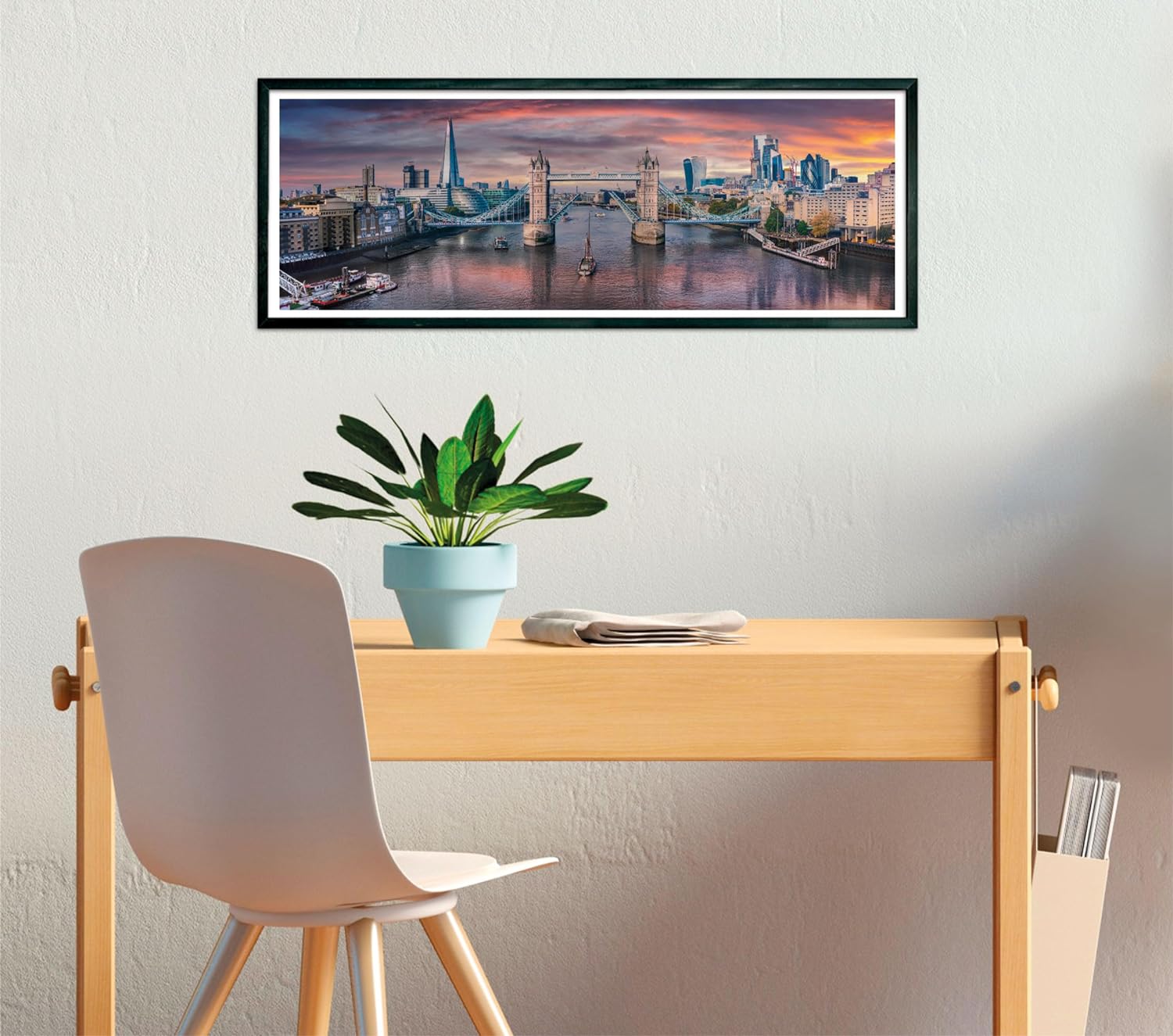 Clementoni 39837 Jigsaw Panorama Collection-Across The River Themes 1000 Pieces-Puzzle for Adults 14-99 Years, Gift for Men/Women, Made in Italy, Multicolor