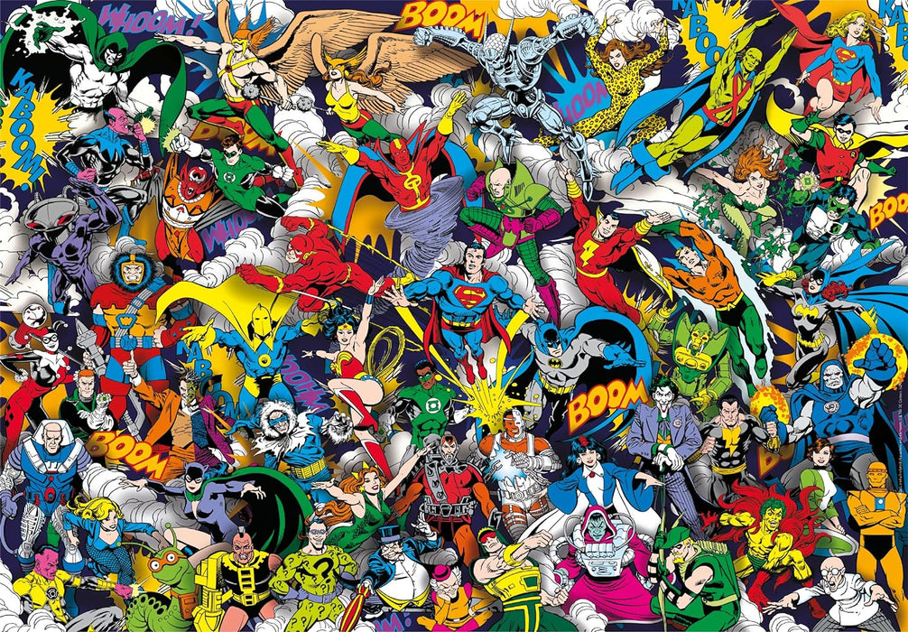 Clementoni DC Comics Puzzle 1000 Teile Erwachsene - DC Puzzle Erwachsene in 70 x 50 cm - Puzzle Erwachsene anspruchsvoll von Clementoni 39863