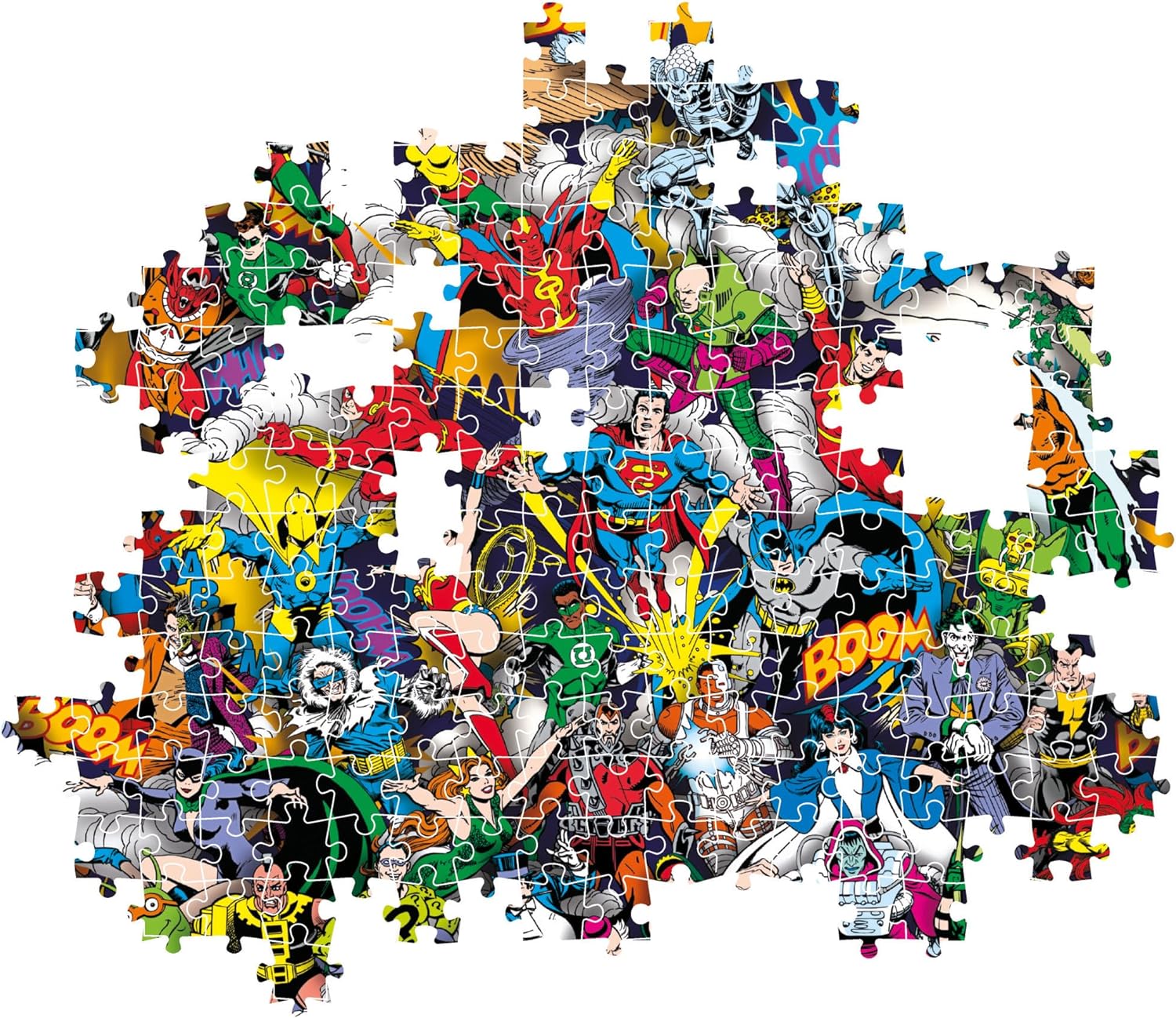 Clementoni DC Comics Puzzle 1000 Teile Erwachsene - DC Puzzle Erwachsene in 70 x 50 cm - Puzzle Erwachsene anspruchsvoll von Clementoni 39863