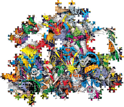 Clementoni DC Comics Puzzle 1000 Teile Erwachsene - DC Puzzle Erwachsene in 70 x 50 cm - Puzzle Erwachsene anspruchsvoll von Clementoni 39863
