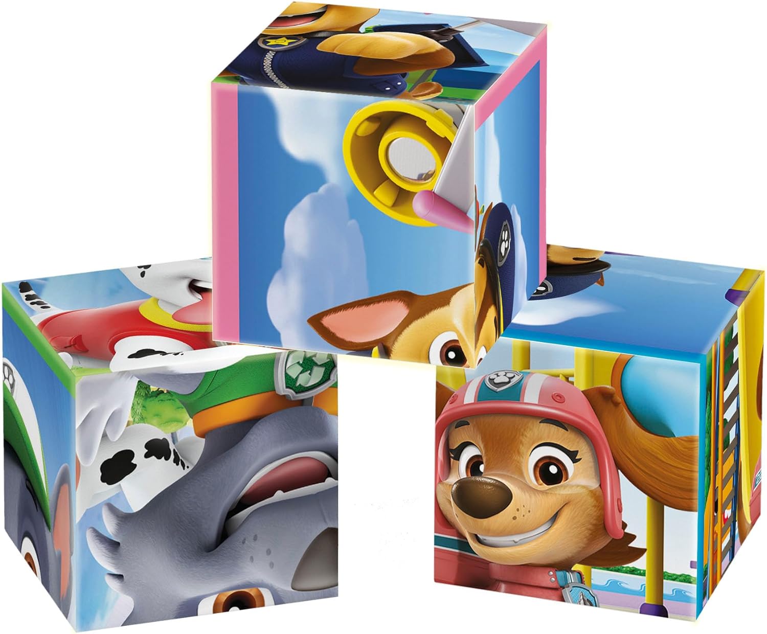 Clementoni 41194 Paw Patrol, 12 Würfel Puzzle, Geschicklichkeitsspiel für Kinder, Hergestellt in Italien, Multicolor-41194, Multicolor