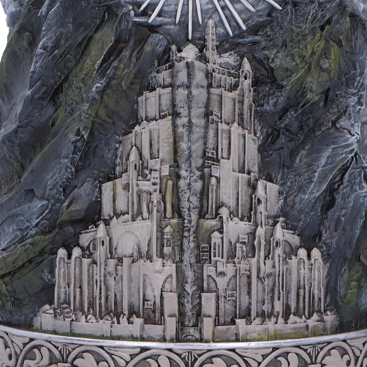 Nemesis Now Lord of the Rings Gondor Tankard 15.5cm, Resin, Official Lord of the Rings Merchandise, Gondor Beer Mug, Stainless Steel Insert, Cast in the Finest Resin, Expertly Hand-Painted