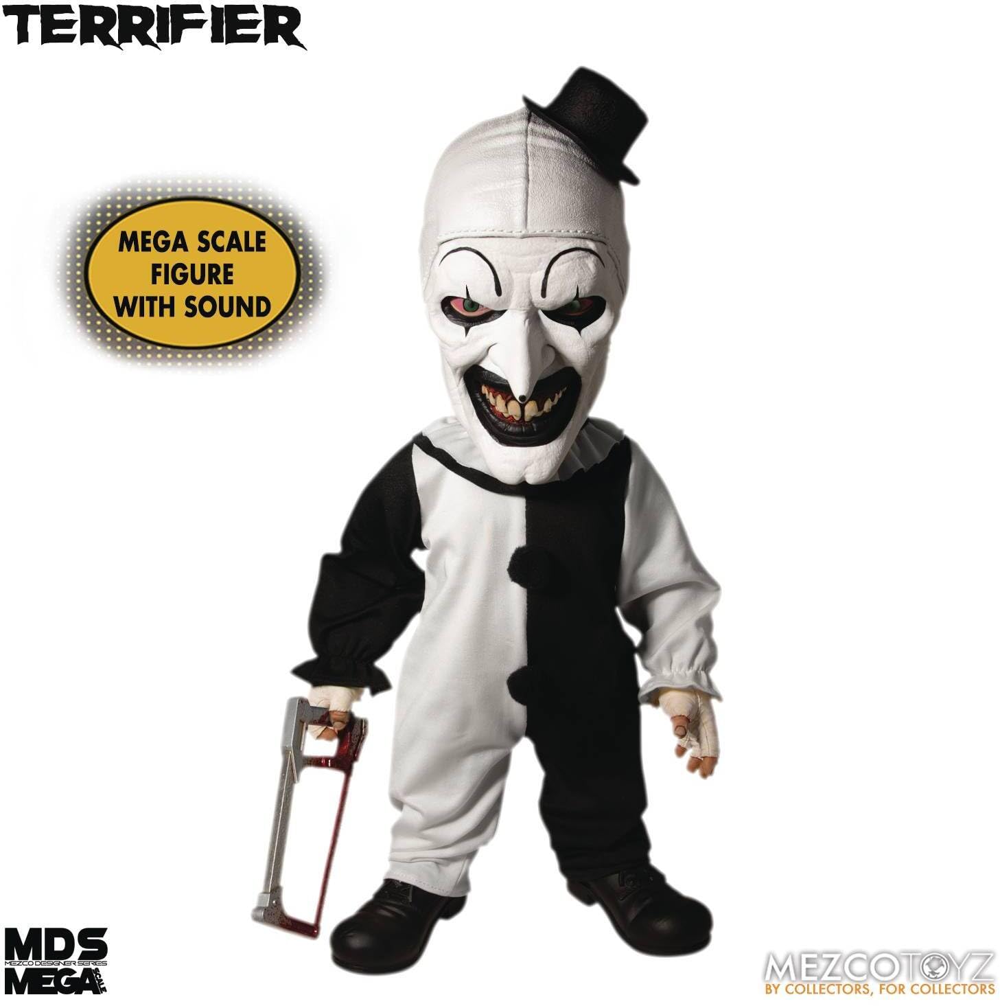 Terrifier poupée MDS Mega Scale Art the Clown with Sound 38 cm
