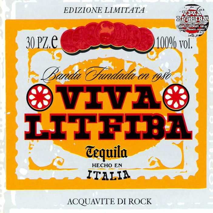 Viva Litfiba r. Vinile Giallo, Bianco, & Rosso Busta Bauletto)