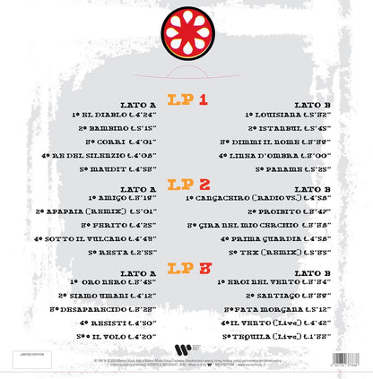 Viva Litfiba r. Vinile Giallo, Bianco, & Rosso Busta Bauletto