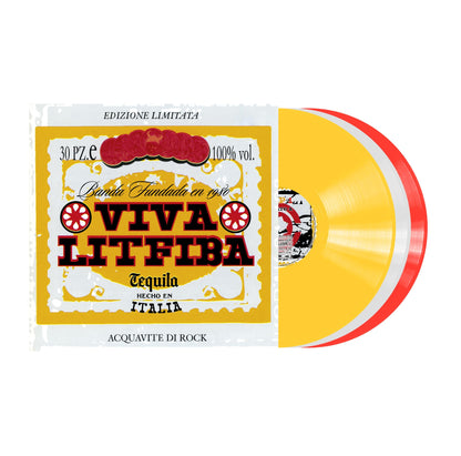 Viva Litfiba r. Vinile Giallo, Bianco, & Rosso Busta Bauletto