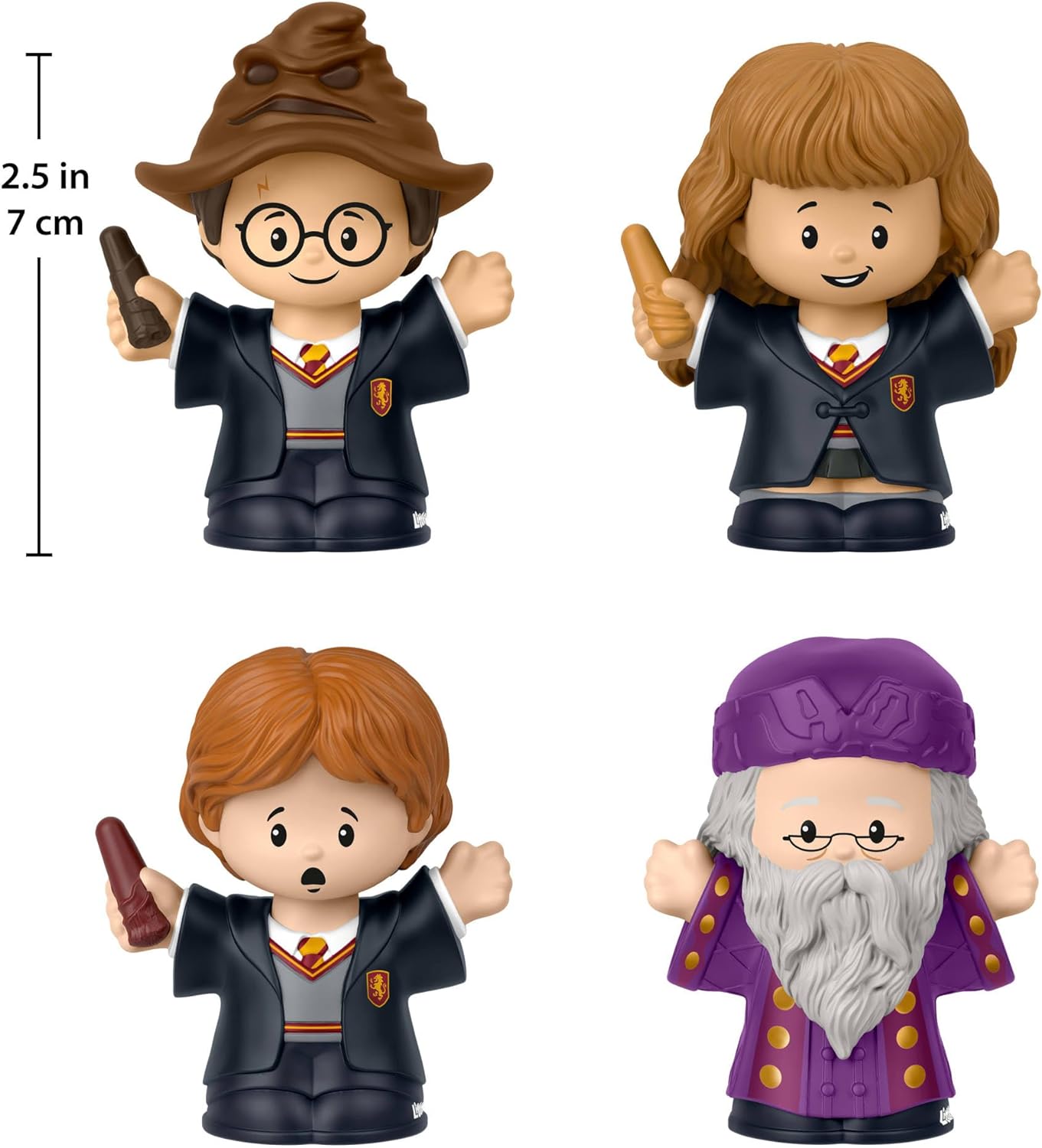 Little People Collector Sondereditionsset zum Film Harry Potter und der Stein der Weisen für Erwachsene und Fans, 4 Figuren, HVG45, HVG45