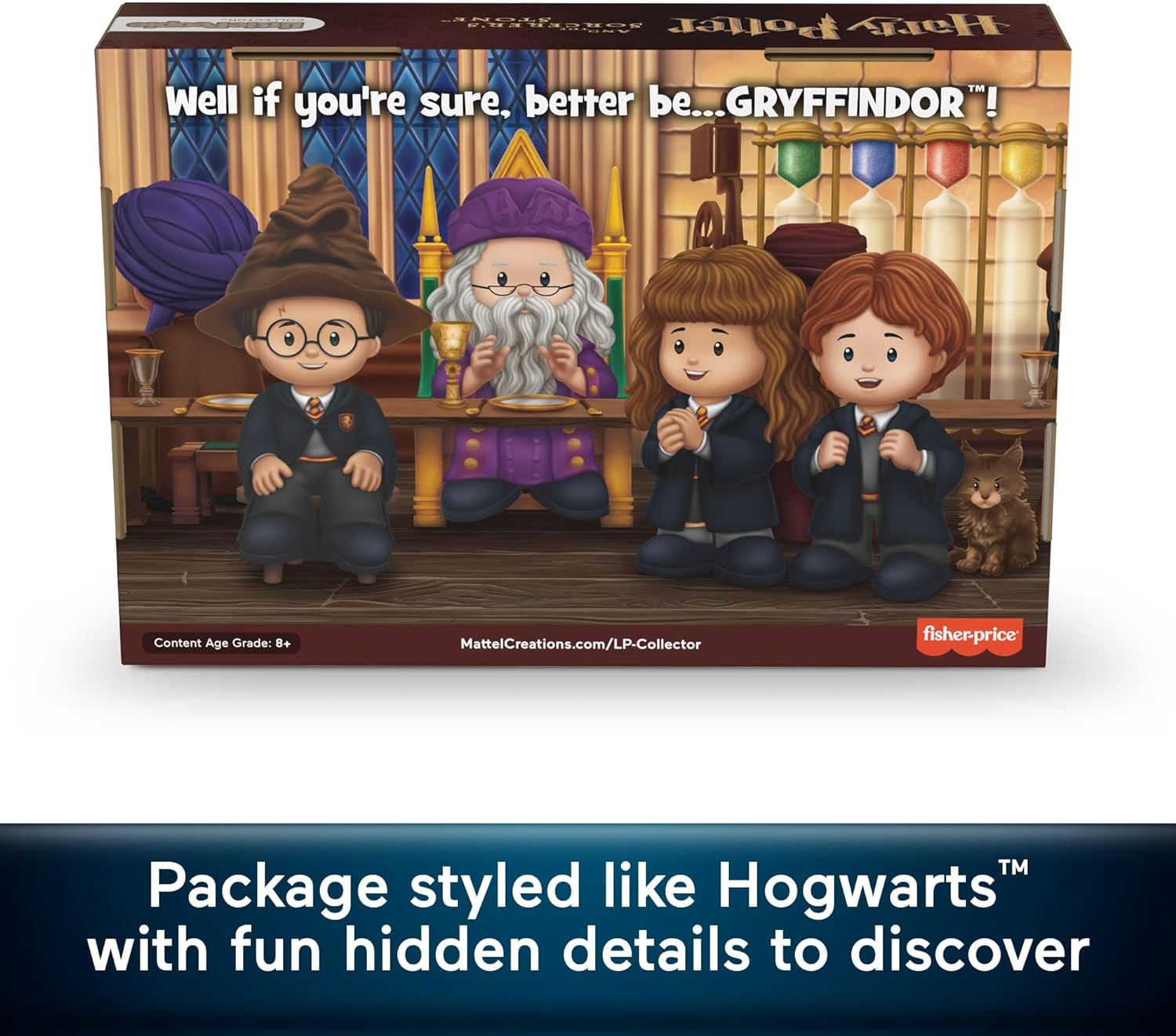 Little People Collector Sondereditionsset zum Film Harry Potter und der Stein der Weisen für Erwachsene und Fans, 4 Figuren, HVG45, HVG45