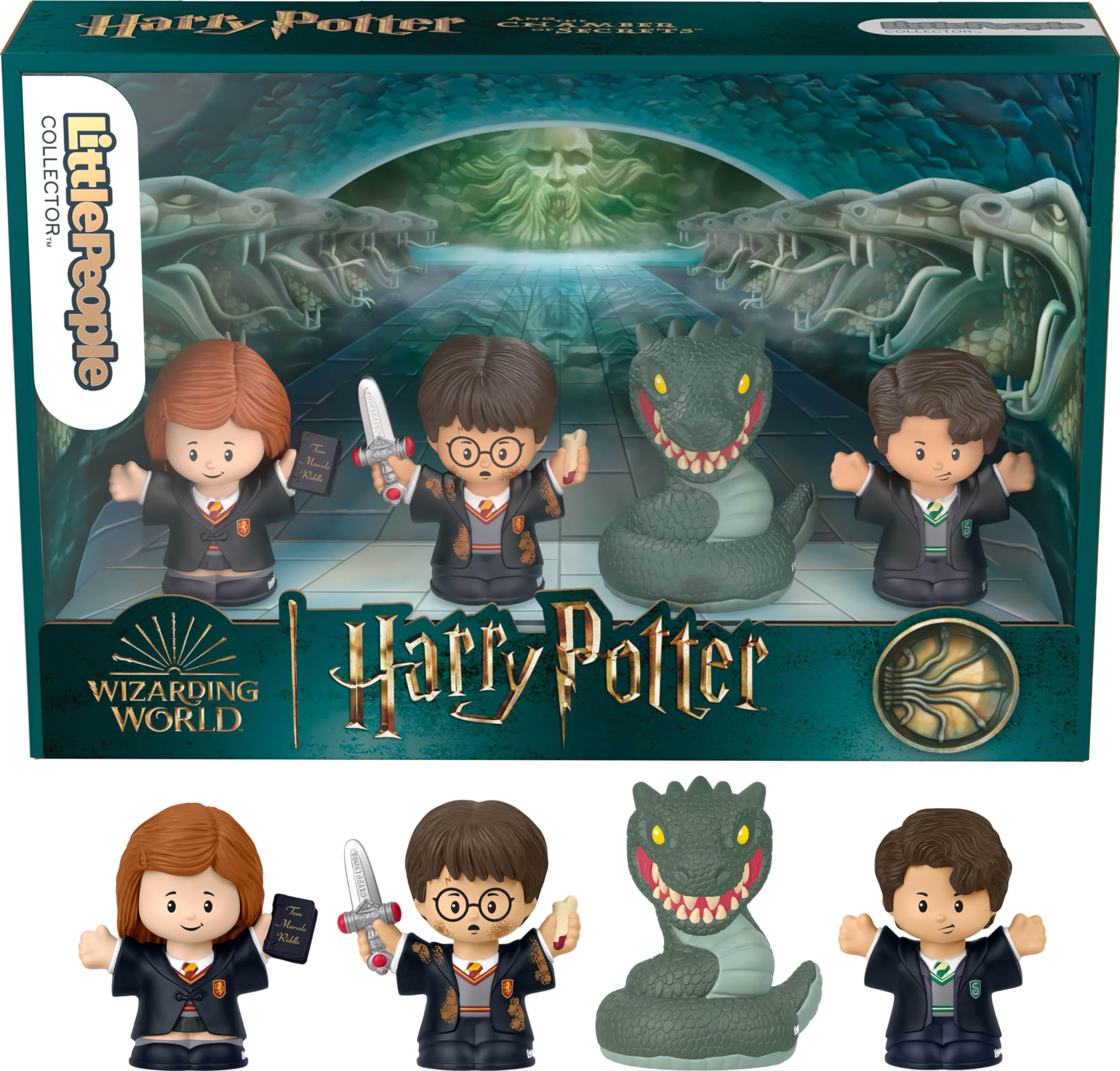 Little People Collector Harry Potter and the Chamber of Secrets Movie Special Edition Set for Adults & Fans, 4 Figures, HVG46