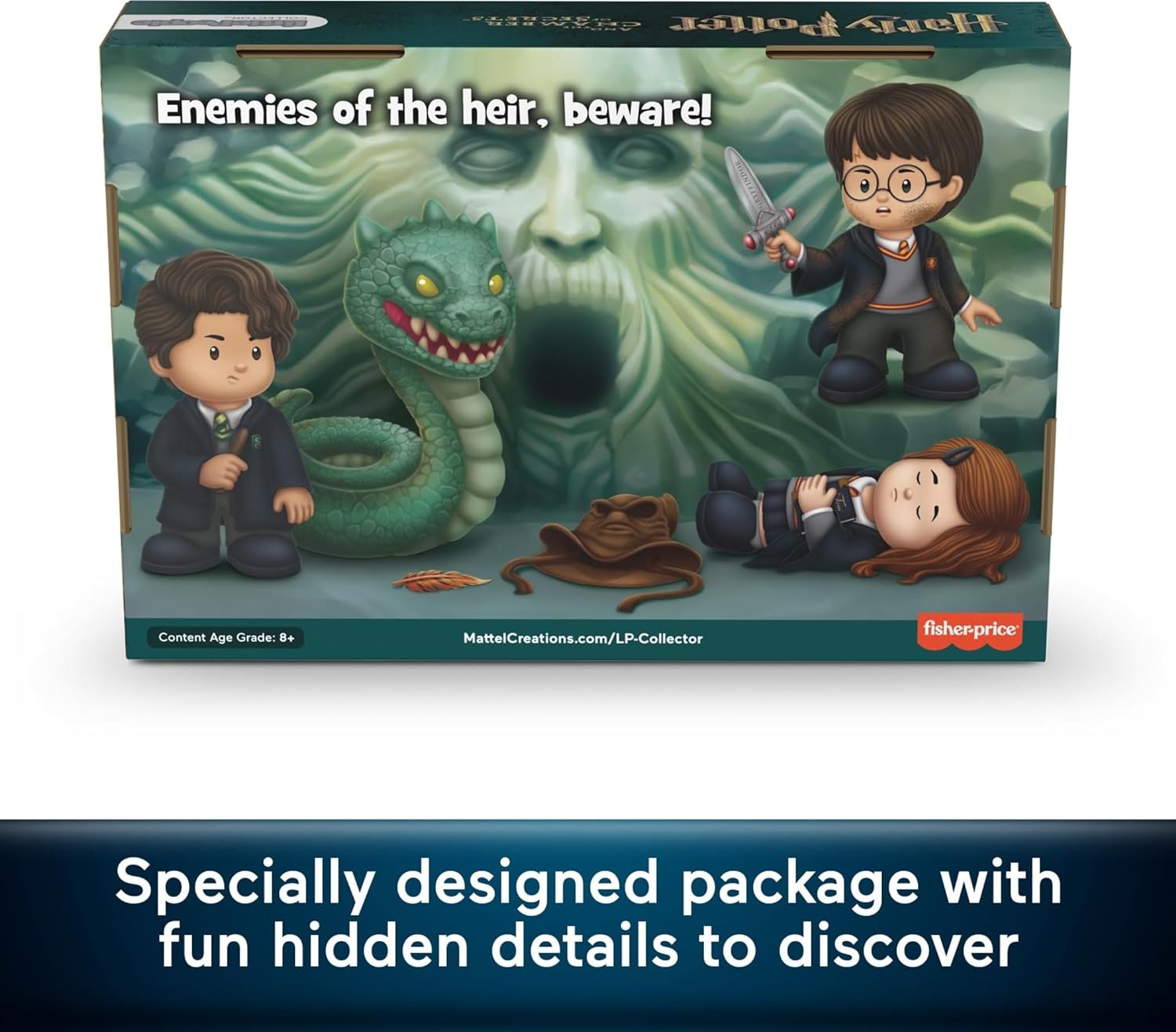 Little People Collector Harry Potter and the Chamber of Secrets Movie Special Edition Set for Adults & Fans, 4 Figures, HVG46