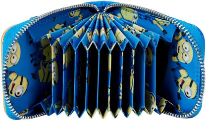 Loungefly Despicable Accordion Zip Around Wallet, Multicolor, Zip Around