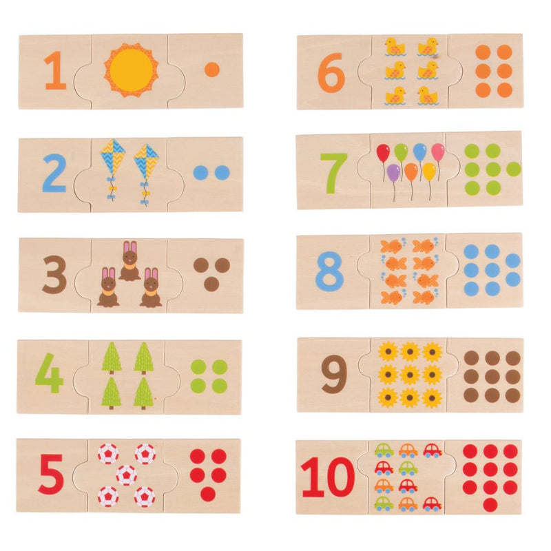 Bigjigs - Bigjigs Houten Legpuzzel Cijfer Tegels 30st.