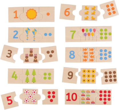 Bigjigs - Bigjigs Houten Legpuzzel Cijfer Tegels 30st.