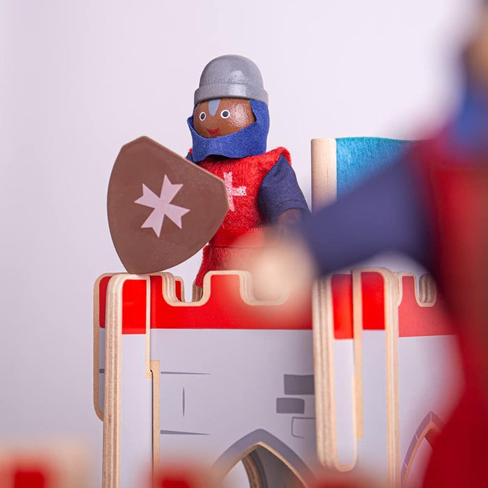 Bigjigs - Bigjigs Houten Middeleeuwse Ridders 4st.