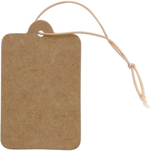 Creativ Company - Labels Lichtbruin 25x40mm 100st.