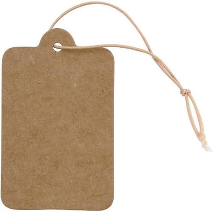 Creativ Company - Labels Lichtbruin 25x40mm 100st.