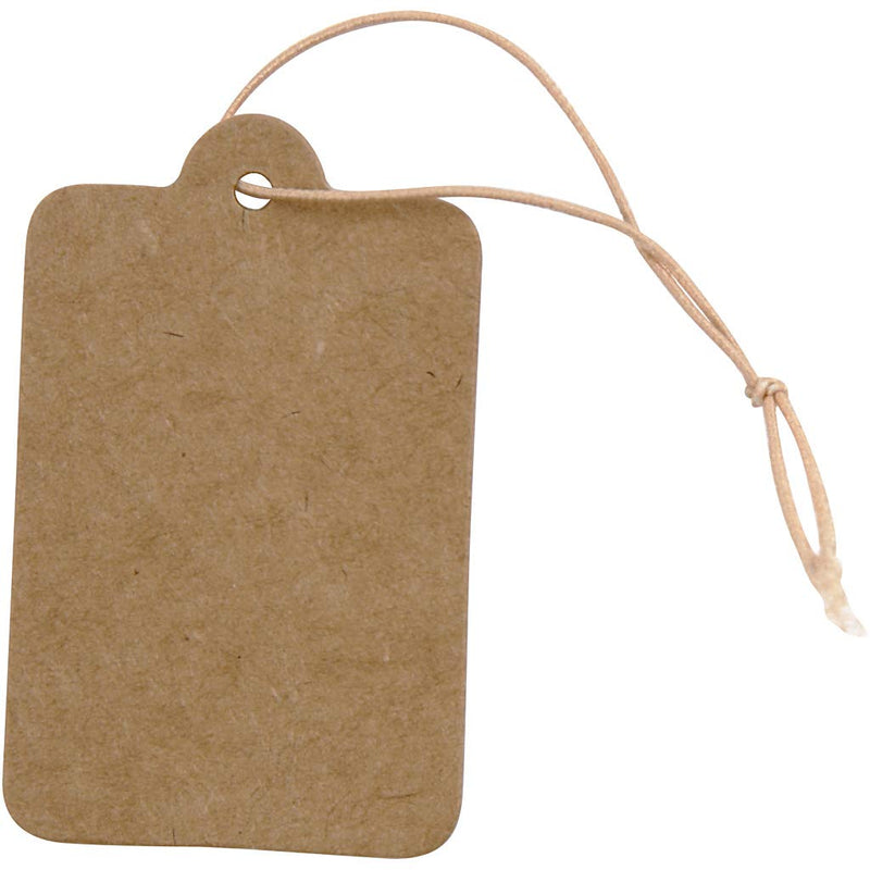 Creativ Company - Labels Lichtbruin 25x40mm 100st.