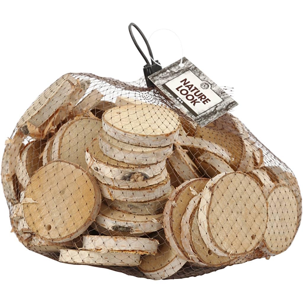 Creativ Company - Houten Schijven met Gat 500 gram