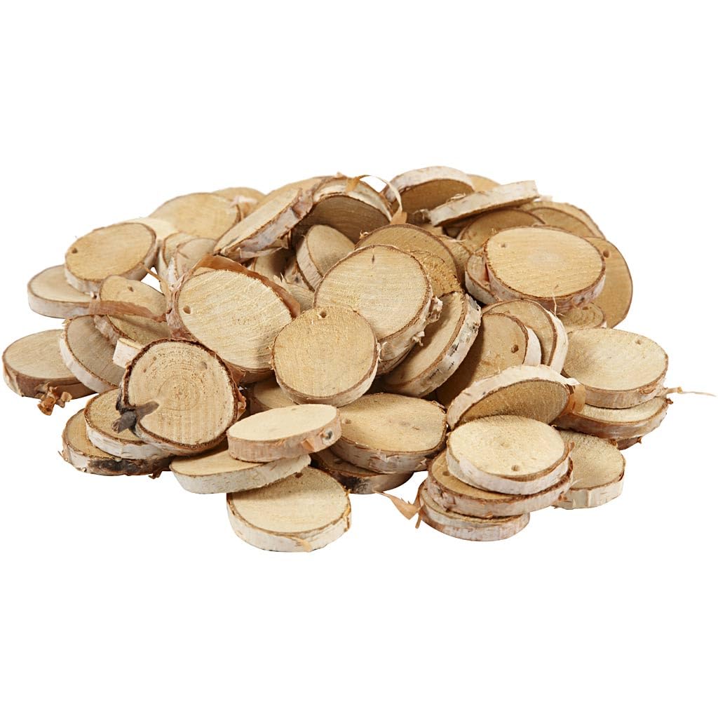Creativ Company - Houten Schijven met Gat 500 gram