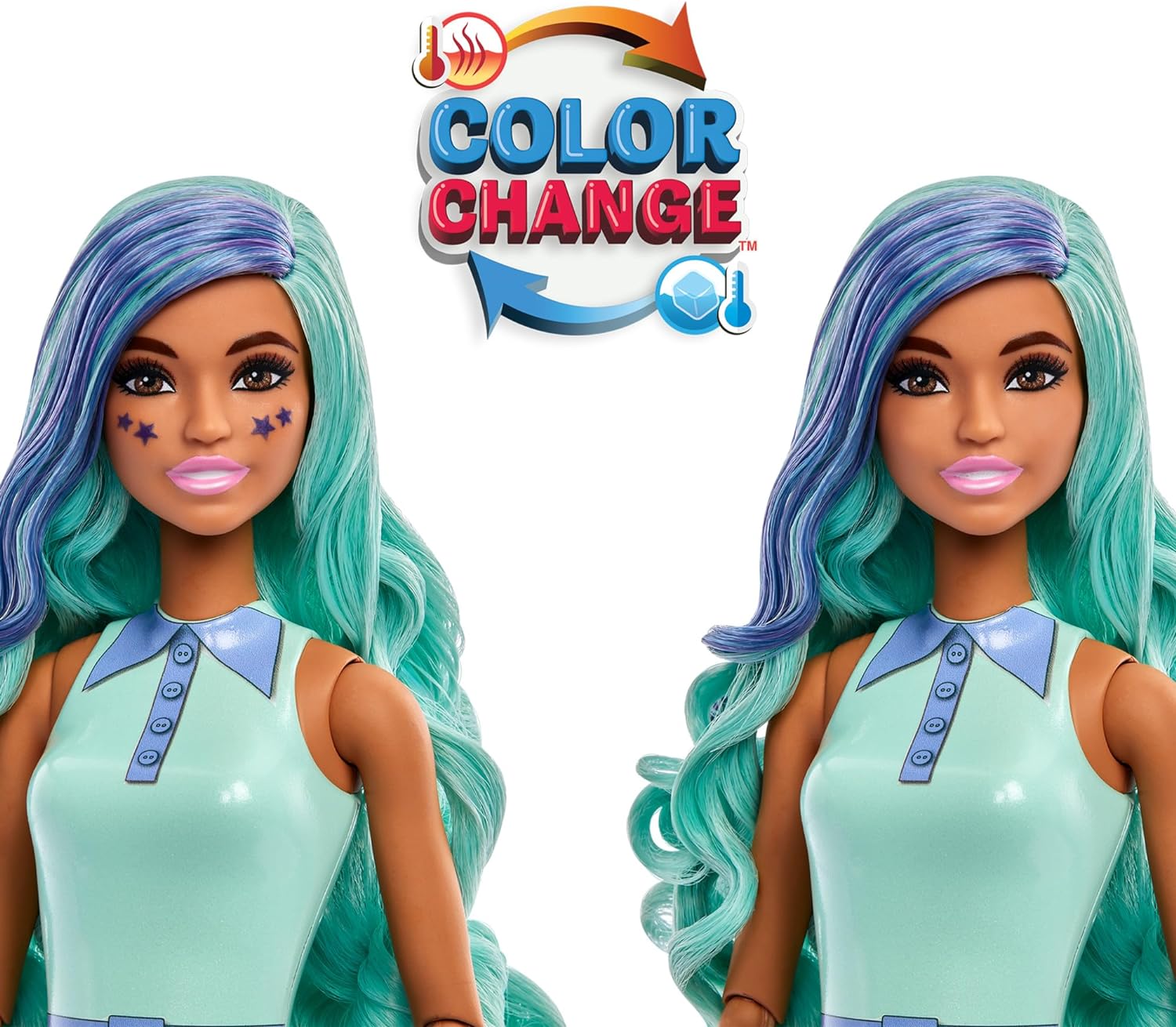 Barbie Pop Reveal Bubble Tea Series Doll & Accessories with Fashion Doll & Pet, 8 Surprises Include Color Change, Cup with Storage (Styles May Vary), HTJ21