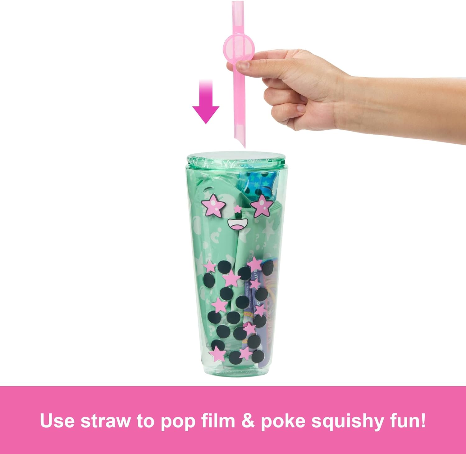 Barbie Pop Reveal Bubble Tea Series Doll & Accessories with Fashion Doll & Pet, 8 Surprises Include Color Change, Cup with Storage (Styles May Vary), HTJ21