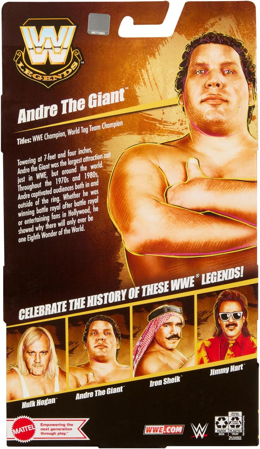Mattel WWE Elite Collection Action Figure Andre the Giant Legends with Accessory, HVF56
