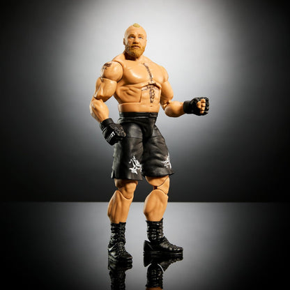 Mattel WWE Elite Collection Action Figure Royal Rumble Brock Lesnar with Accessory and Virgil Build-A-Figure Parts, HVF78