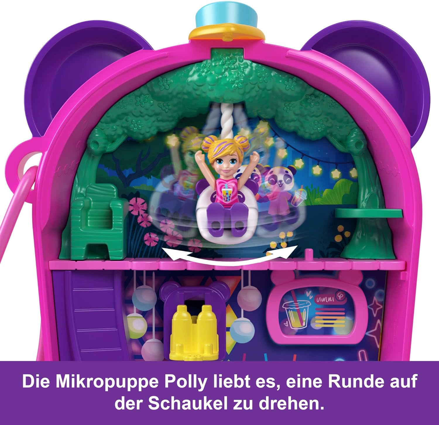 Polly Pocket Bubble Tea Panda Compact Playset