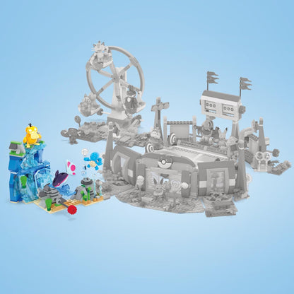 MEGA Pokémon Building Toys Set Aquatic Adventure with 319 Pieces, 2 Poseable Characters, for Kids, HXF79