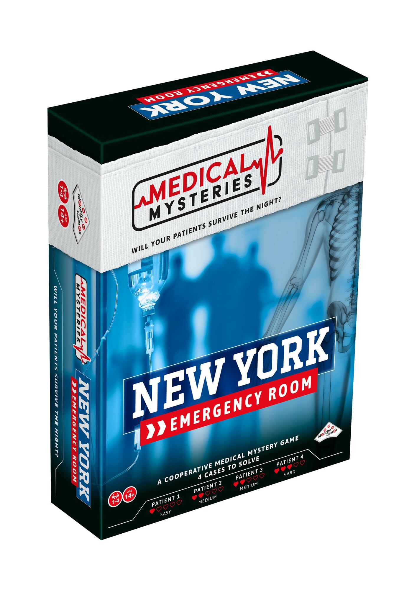 Medical Mysteries Board Game - Cooperative Medical Mystery Game with 4 Cases to Solve - Choose Your Own Adventure Hospital Detective Game for 14+ Years - Strategy Family Board Games for 1-4 Players