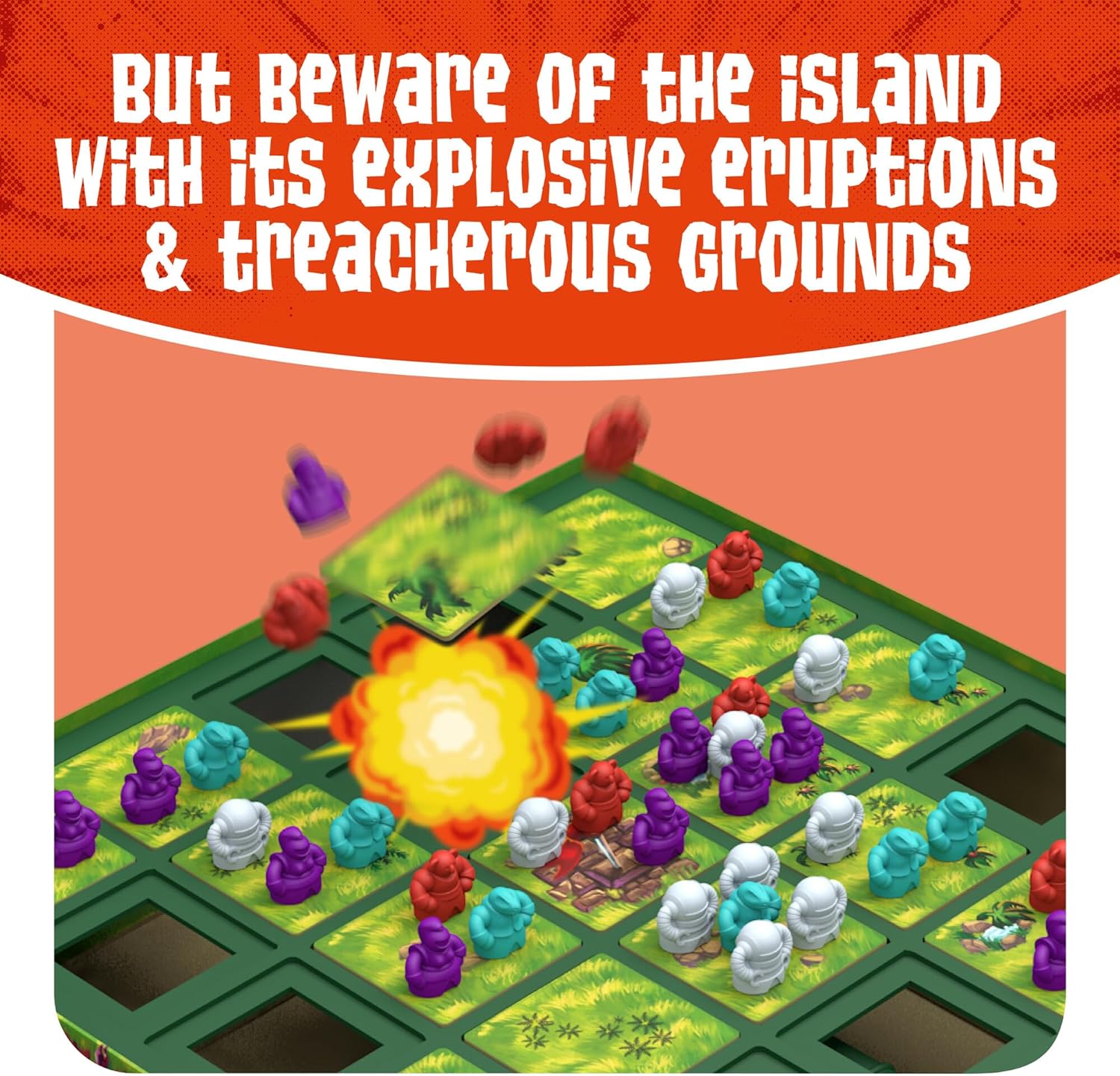 TOMY Games Battle Royale Board Game | Last One Standing Strategy Game | 2-4 Player Family Games for Kids and Adults | Kids Games for Ages 8+ Years Old