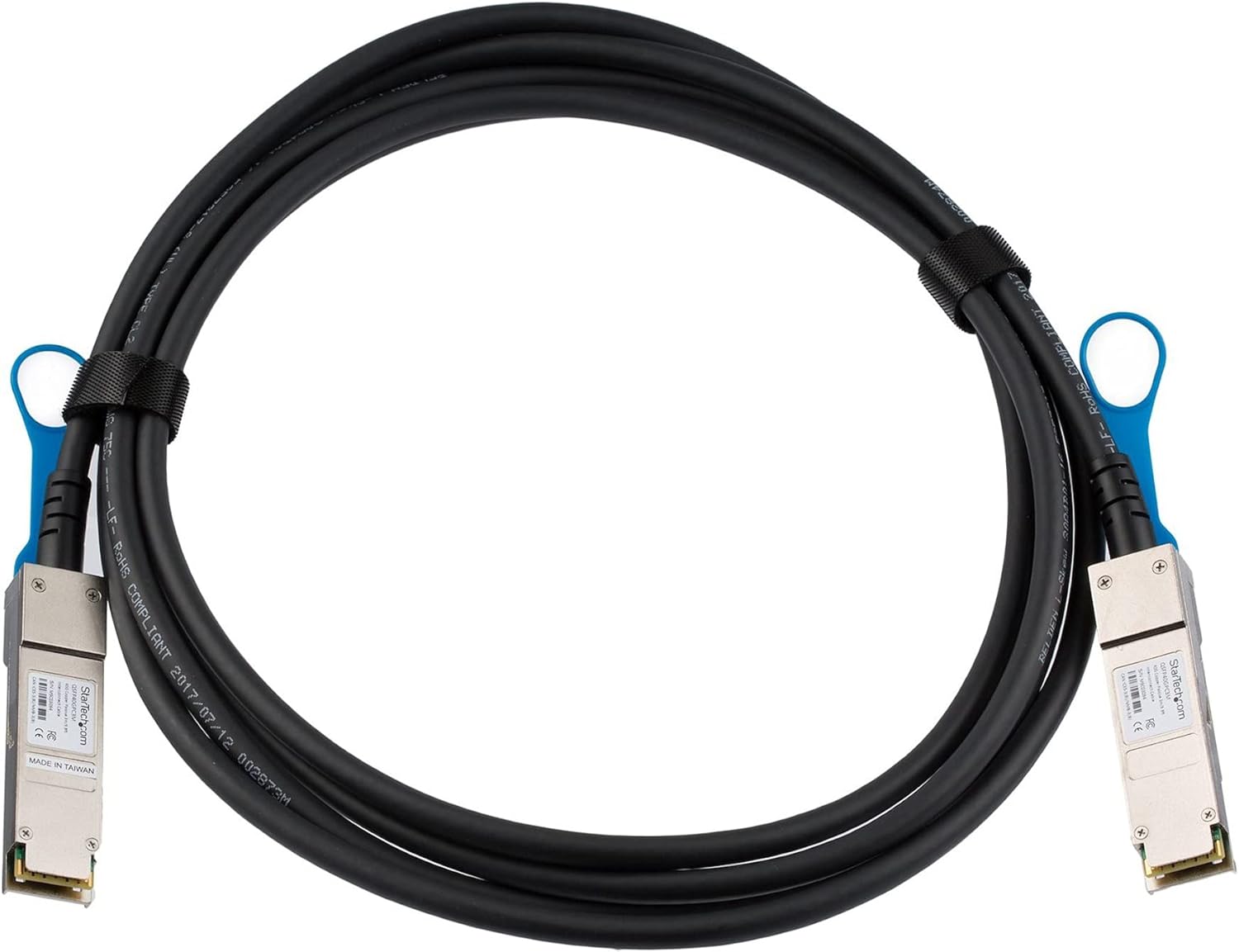 StarTech.com MSA Uncoded Compatible 3m 40G QSFP+ to QSFP+ Direct Attach Breakout Cable Twinax - 40 GbE QSFP+ Copper DAC 40 Gbps Low Power Passive Transceiver Module DAC (QSFP40GPC3M) 10 ft | Standard