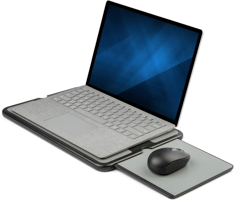 StarTech.com Lap Desk - For 13" / 15" Laptops - Portable Notebook Lap Pad - Retractable Mouse Pad - Anti-Slip Heat-Guard Surface (NTBKPAD)